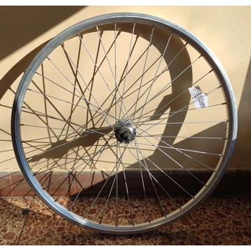 RODI MTB hátsó kerék 26" ECO Skorpion, 559x19C, 36ly. natúr felni, menetes agy, V-fékes FM31 normál tengely, galvanizált küllők, ezüst agy
