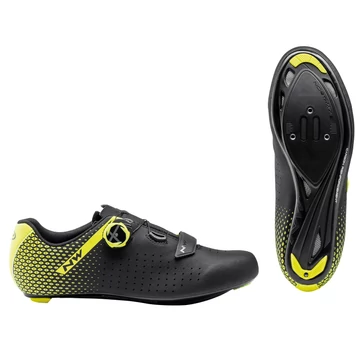 CIPŐ ORSZÁGÚTI NORTHWAVE ROAD CORE PLUS 2 FEKETE/FLUO SÁRGA