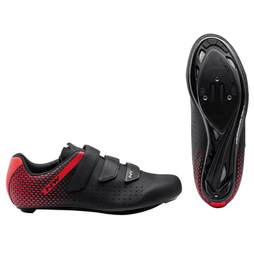 CIPŐ ORSZÁGÚTI NORTHWAVE ROAD CORE 2 47 FEKETE/PIROS
