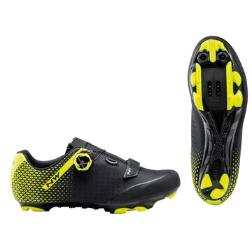 Cipő NORTHWAVE MTB ORIGIN PLUS 2 FEKETE/FLUO SÁRGA
