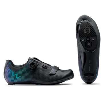 CIPŐ ORSZÁGÚTI NORTHWAVE ROAD STORM CARBON 2 FEKETE/SZÍNVÁLTÓS