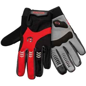 Kesztyű BIKEFUN hosszú Controll PIROS