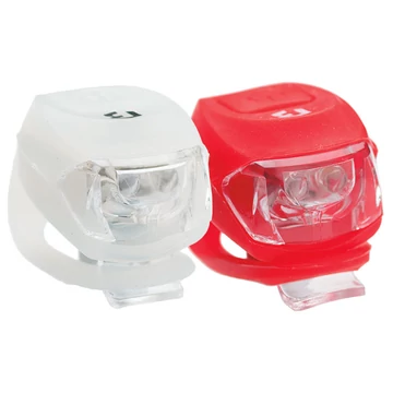 Lámpa BIKEFUN PIXIE szett E+H 2+2 LED fehér + piros (100/karton)