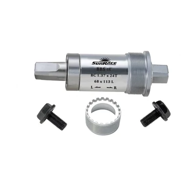 Sunrace BBS18 JIS négyszög monoblokk csavar nélkül [107 mm, Angol 68 mm x 1.37"]