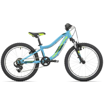 Rock Machine Storm 20 VB 20"-os gyermek MTB HEGYI kerékpár [10", fényes cián/kék/sárga]