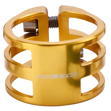 Acor AQR-21303 duplacsavaros nyeregcső bilincs [arany, 34.9 mm]