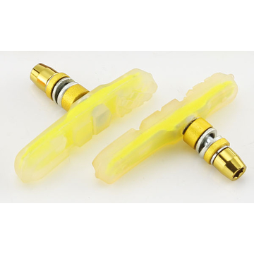 Acor ABS-21505 átlátszó imbuszos fékpofa V-fékhez [átlátszó-sárga]