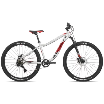 Rock Machine Storm 27 MD 27.5"-os junior MTB HEGYI kerékpár [15" (S), fényes ezüst/piros/fekete]