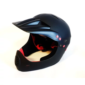 Safety Labs Stamina fullface kerékpáros sisak [matt fekete-piros, 58-61 cm (L)]