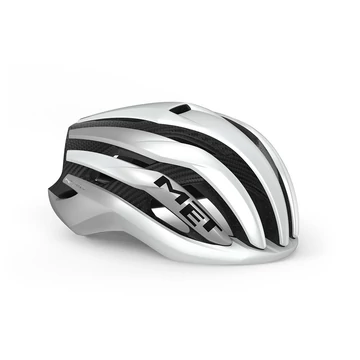 MET Trenta 3K Carbon Mips® kerékpáros sisak [fehér-ezüst, 58-61 cm (L)]