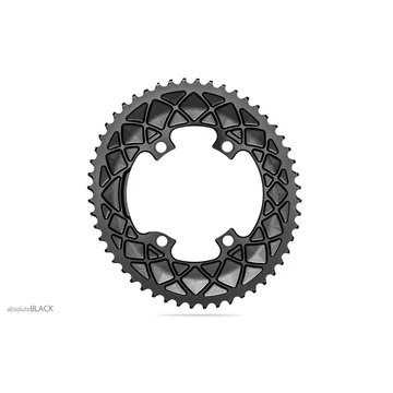Lánckerék Országúti OVAL 110BCD asszim Shimano 9100/8000 4 lyukas fekete 52T