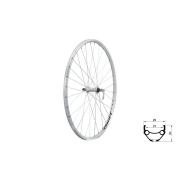 Fűzött első kerék KLS DRAFT V-brake F, 28/29", silver