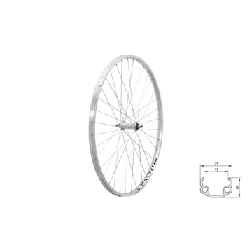 Fűzött első kerék KLS EVENT V-brake F, 28", silver