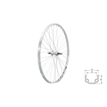 Fűzött hátsó kerék KLS EVENT V-brake R, 28", silver