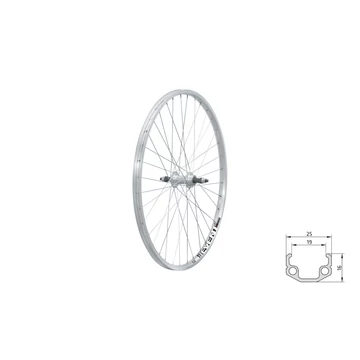Fűzött hátsó kerék KLS EVENT V-brake R, 26", silver