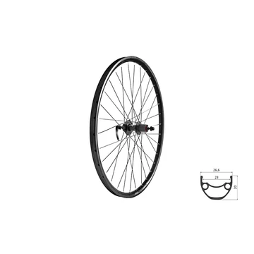 Fűzött hátsó kerék KLS DRAFT DSC 23 R, 28/29", black