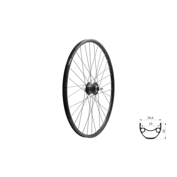 Fűzött első kerék KLS DRAFT DSC 23 Dynamo, 28/29", black