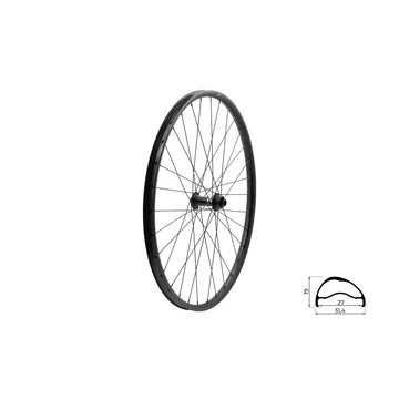 Fűzött első kerék KLS SEGADOR 27 SL DSC F, 28/29", black