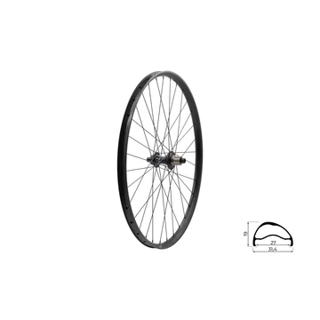 Fűzött hátsó kerék KLS SEGADOR 27 SL DSC R, 28/29", black