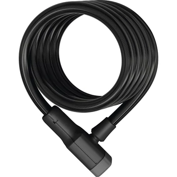 ABUS spirál lakat Booster 6512K/180/12, fekete