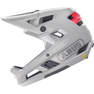 ABUS kerékpáros sport FullFace sisak AirDrop MIPS, In-Mold, polar white, L|XL (58-62 cm)