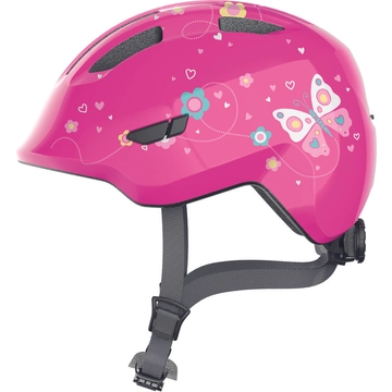 ABUS kerékpáros gyerek sisak Smiley 3.0, In-Mold, pink butterfly, S (45-50 cm)