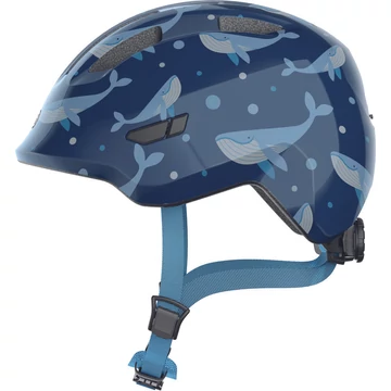ABUS kerékpáros gyerek sisak Smiley 3.0, In-Mold, blue whale, S (45-50 cm)