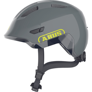 ABUS kerékpáros gyerek sisak Smiley 3.0 ACE LED, In-Mold, shiny grey, M (50-55 cm)