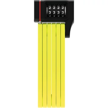 ABUS hajtogatható lakat számzárral uGrip BORDO 5700C/80, SH tartóval, lime