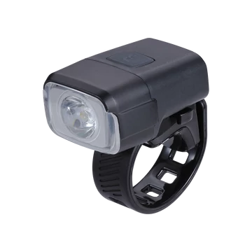 BBB Cycling kerékpáros első lámpa BLS-130 NanoStrike, 400 lumen, 6 mód, micro USB tölthető 1000mAh akku, gumis felfogatással