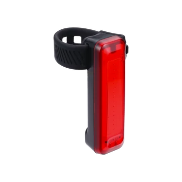 BBB Cycling kerékpáros hátsó lámpa BLS-137 Signal, 20 lumen, 5 mód, micro USB tölthető 300mAh akku, gumis felfogatással
