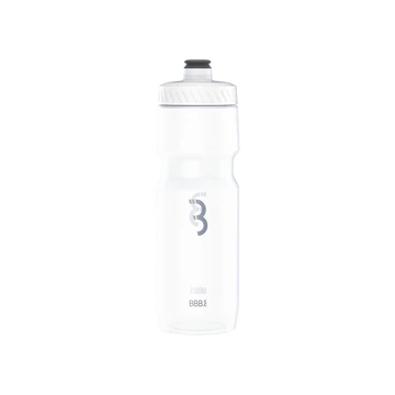 BBB Cycling kerékpáros kulacs BWB-15 AutoTank XL, 750ml, auto szeleppel, BPA mentes, mosogatógépben is mosható, auto szeleppel, átlátszó/szürke logóval