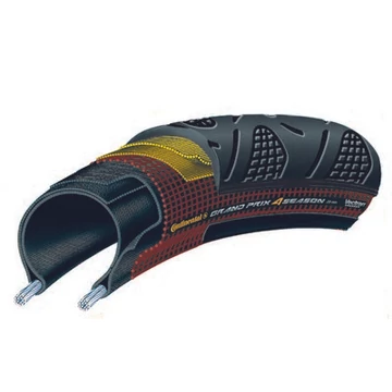 Continental országúti kerékpáros külső gumi 28-622 Grand Prix 4-Season 700x28C fekete/ DuraSkin hajtogathatós