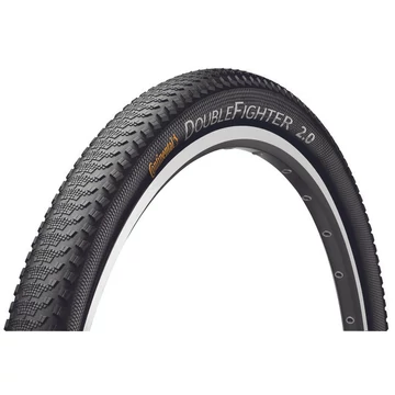 Continental MTB kerékpáros külső gumi 50-584 Double Fighter III 27,5x2,0 fekete/fekete, reflektoros