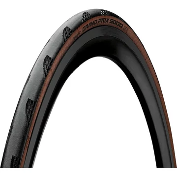 Continental országúti kerékpáros külső gumi 28-622 Grand Prix 5000, hookless felni kompatibilis, tubeless ready, fekete/transparent hajtogathatós Skin