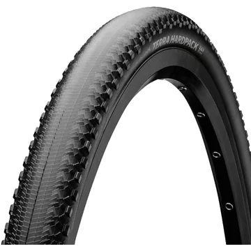 Continental gravel-cyclocross kerékpáros külső gumi 50-584 Terra Hardpack ShieldWall 27,5x2,0, hookless felni kompatibilis, tubeless ready, fekete/fekete hajtogathatós