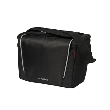 Basil kormánytáska Sport Design Handlebar Bag, KF kompatibilis, kormányadapter nélkül (TBA 70177), fekete