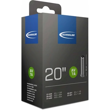BELSŐ SCHWALBE 20 AV7A 20x1,1/8, 1,3/8 20x1,10-1,40 40MM  105g {25/7}