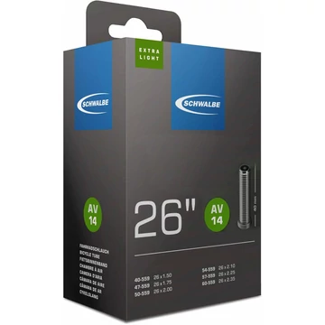 BELSŐ SCHWALBE 26 AV14 26x1,50-2,35 EXTRA LIGHT 40MM 130g {25/7}
