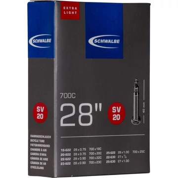 BELSŐ SCHWALBE 622 SV20 622/630-18/25 EXTRA LIGHT 40MM 65g {25/7}
