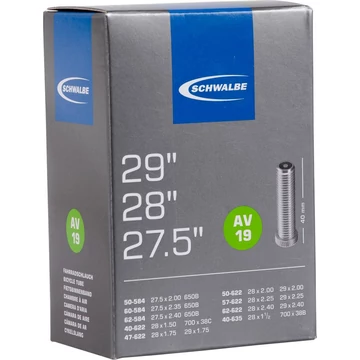 BELSŐ SCHWALBE 29/27,5 AV19 29/27,5x1,50-2,40 40MM 220g {25/7}