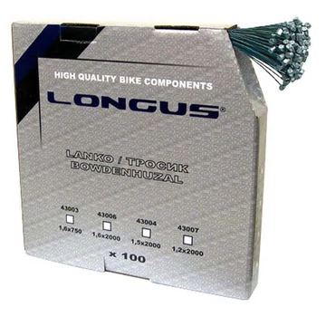 BOWDENHUZAL LONGUS FÉKHEZ MTB 1,6MM 2000MM 100DB/DOBOZ {5/4}
