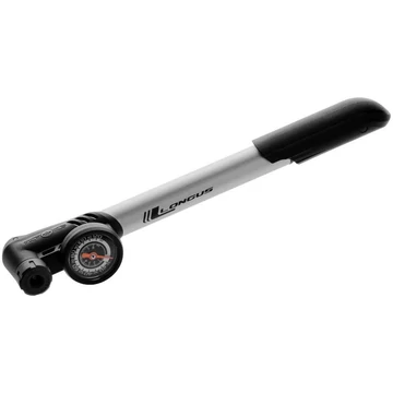 PUMPA LONGUS CLEVER ALU-T ALUMINIUM NYOMÁSMÉRŐS 120PSI FEKETE {5/4}