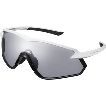 SZEMÜVEG SHIMANO S-PHYRE X MATT METÁL FEHÉR / LENCSE: RIDESCAPE ROAD