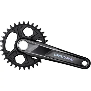 SHIMANO FRONT CHAINWHEEL, FC-M6120-1, DEORE, FOR REAR 12-SPEED, 2-PCS FC, 170MM,