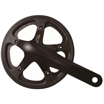 HAJTÓMŰ ALFINE 170MM-45F INTEGRÁLT FEKETE HG EGYES HOLLOWTECH 2 LV +BB