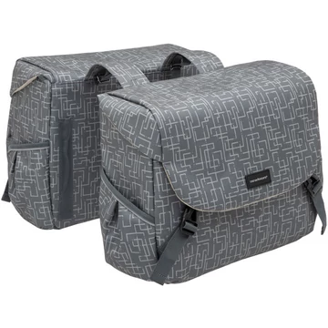 KERÉKPÁROS TÁSKA NEWLOOXS MONDI JOY DUPLA IVY SZÜRKE 38L 37X26X32CM(X2)