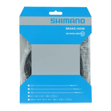 FÉKHEZ OLAJVEZETÉK 200CM SMBH90-SBM M8100 SZEMBŐL-OLDALRA FEKETE FITTING