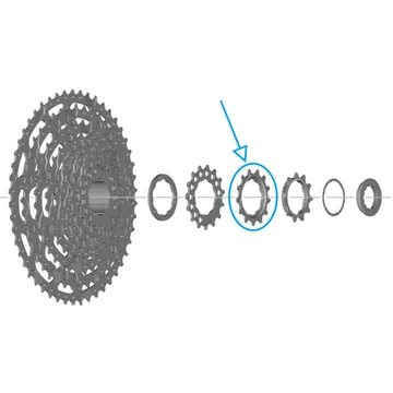 FOGASKERÉK CS-LG600 SPROCKET 13T BUILT IN SPACER TYPE