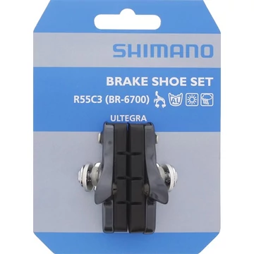 FÉKPOFA ORSZÁGÚTI BR6700-G (R55C3) BETÉTES, PÁRBAN (GLOSSY GREY SZÜRKE)